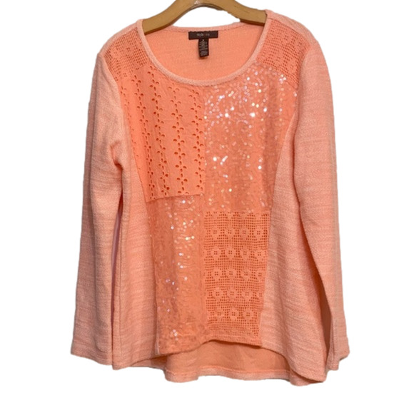 NWT Style & Co. Women’s Coral Sweater - Picture 1 of 4